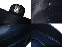 Load image into Gallery viewer, CHANEL シャネル マトラッセ25 チェーンショルダーバッグ Wフラップ Wチェーン 15番台 キャビアスキン ブルー シルバー 美品 中古 4c072839