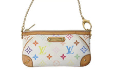 Load image into Gallery viewer, LOUIS VUITTON ルイヴィトン ポシェット ミラMM アクセサリーポーチ M60096 モノグラム マルチカラー ホワイト 良品 中古 4c072848