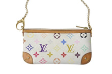 Load image into Gallery viewer, LOUIS VUITTON ルイヴィトン ポシェット ミラMM アクセサリーポーチ M60096 モノグラム マルチカラー ホワイト 良品 中古 4c072848