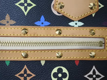 Load image into Gallery viewer, LOUIS VUITTON ルイヴィトン アルマPM ハンドバッグ M40444 モノグラム マルチカラー PVC レザー ブラック 美品 中古 4c072853
