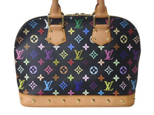 Load image into Gallery viewer, LOUIS VUITTON ルイヴィトン アルマPM ハンドバッグ M40444 モノグラム マルチカラー PVC レザー ブラック 美品 中古 4c072853