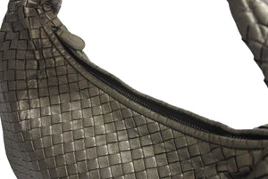 BOTTEGA VENETA ボッテガヴェネタ HOBO ホーボー ワンショルダーバッグ イントレチャート ゴールド レザー 115653 美品 中古 4c072859