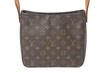 Load image into Gallery viewer, LOUIS VUITTON ルイヴィトン ルーピングMM ハンドバッグ M51146 モノグラム ゴールド金具 ブラウン 美品 中古 4c072860
