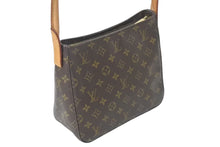 Load image into Gallery viewer, LOUIS VUITTON ルイヴィトン ルーピングMM ハンドバッグ M51146 モノグラム ゴールド金具 ブラウン 美品 中古 4c072860