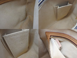 LOUIS VUITTON ルイヴィトン ルーピングMM ハンドバッグ M51146 モノグラム ゴールド金具 ブラウン 美品 中古 4c072860