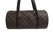 Load image into Gallery viewer, LOUIS VUITTON ルイヴィトン パピヨンGM ハンドバッグ N51303 ダミエ エベヌ ブラウン PVC レザー 美品 中古 4c072868