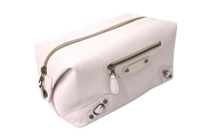 BALENCIAGA バレンシアガ クラッチバッグ 439714 5811 イタリア製 レザー ピンク アンティークゴールド金具 美品 中古 4c072869