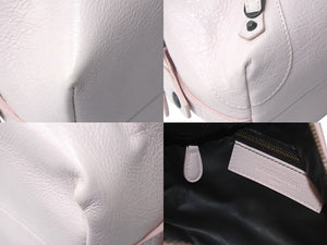 BALENCIAGA バレンシアガ クラッチバッグ 439714 5811 イタリア製 レザー ピンク アンティークゴールド金具 美品 中古 4c072869