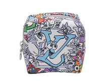 Load image into Gallery viewer, 極美品 LOUIS VUITTON ルイヴィトン モノグラム コミック ビジューサック スクエアード ポーチ M01049 マルチカラー PVC シルバー金具 中古 4c072871