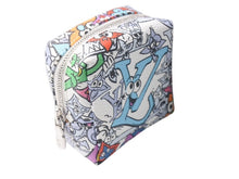 Load image into Gallery viewer, 極美品 LOUIS VUITTON ルイヴィトン モノグラム コミック ビジューサック スクエアード ポーチ M01049 マルチカラー PVC シルバー金具 中古 4c072871