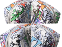 Load image into Gallery viewer, 極美品 LOUIS VUITTON ルイヴィトン モノグラム コミック ビジューサック スクエアード ポーチ M01049 マルチカラー PVC シルバー金具 中古 4c072871