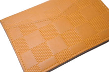 Load image into Gallery viewer, LOUIS VUITTON ルイヴィトン オーガナイザー ダミエアンフィニ カードケース イエロー イニシャル入り M63199 美品 中古 4c072873