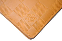 Load image into Gallery viewer, LOUIS VUITTON ルイヴィトン オーガナイザー ダミエアンフィニ カードケース イエロー イニシャル入り M63199 美品 中古 4c072873