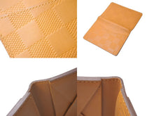 Load image into Gallery viewer, LOUIS VUITTON ルイヴィトン オーガナイザー ダミエアンフィニ カードケース イエロー イニシャル入り M63199 美品 中古 4c072873