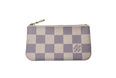 LOUIS VUITTON ルイヴィトン ポシェット クレ コインケース N62659 ダミエ アズール ホワイト 小銭入れ 美品 中古 4c072874