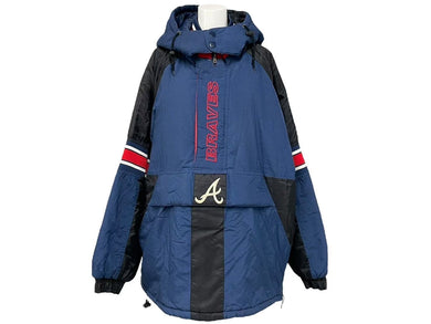 STARTER スターター ナイロンジャケット MLB 90年代 ポリエステル ネイビー レッド ブラック ホワイト サイズL 美品 中古 4c072880