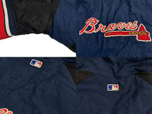 Load image into Gallery viewer, STARTER スターター ナイロンジャケット MLB 90年代 ポリエステル ネイビー レッド ブラック ホワイト サイズL 美品 中古 4c072880