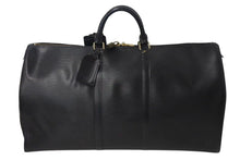 Load image into Gallery viewer, LOUIS VUITTON ルイヴィトン ボストンバッグ トラベルバッグ M42942 キーポル60 ブラック エピレザー ゴールド金具 美品 中古 4c072883