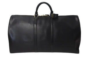 LOUIS VUITTON ルイヴィトン ボストンバッグ トラベルバッグ M42942 キーポル60 ブラック エピレザー ゴールド金具 美品 中古 4c072883