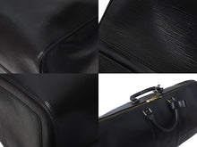 Load image into Gallery viewer, LOUIS VUITTON ルイヴィトン ボストンバッグ トラベルバッグ M42942 キーポル60 ブラック エピレザー ゴールド金具 美品 中古 4c072883