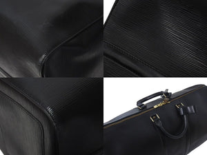 LOUIS VUITTON ルイヴィトン ボストンバッグ トラベルバッグ M42942 キーポル60 ブラック エピレザー ゴールド金具 美品 中古 4c072883