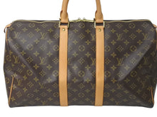 Load image into Gallery viewer, LOUIS VUITTON ルイヴィトン モノグラム キーポル45 ボストンバッグ M41428 ブラウン ゴールド金具 美品 中古 4c072889