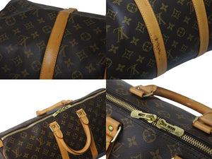 LOUIS VUITTON ルイヴィトン モノグラム キーポル45 ボストンバッグ M41428 ブラウン ゴールド金具 美品 中古 4c072889