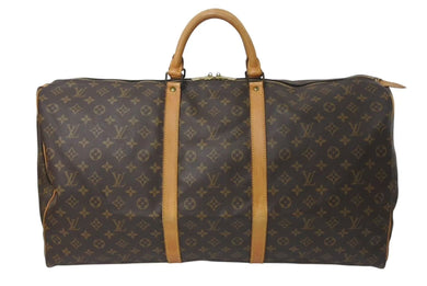 LOUIS VUITTON ルイヴィトン モノグラム キーポル45 ボストンバッグ M41428 ブラウン ゴールド金具 美品 中古 4c072891