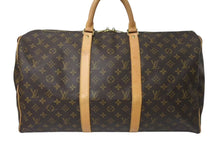 Load image into Gallery viewer, LOUIS VUITTON ルイヴィトン キーポル50 ボストンバッグ M41426 モノグラムキャンバス ブラウン ゴールド金具 美品 中古 4c072893