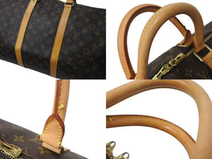 LOUIS VUITTON ルイヴィトン キーポル50 ボストンバッグ M41426 モノグラムキャンバス ブラウン ゴールド金具 美品 中古 4c072893