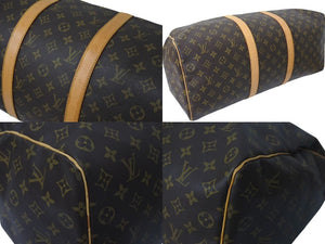 LOUIS VUITTON ルイヴィトン キーポル50 ボストンバッグ M41426 モノグラムキャンバス ブラウン ゴールド金具 美品 中古 4c072893