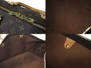 LOUIS VUITTON ルイヴィトン キーポル50 ボストンバッグ M41426 モノグラムキャンバス ブラウン ゴールド金具 美品 中古 4c072893