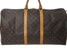 Load image into Gallery viewer, LOUIS VUITTON ルイヴィトン キーポル55 ボストンバッグ M41424 モノグラム ブラウン ゴールド金具 美品 中古 4c072895