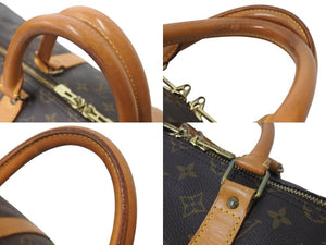 LOUIS VUITTON ルイヴィトン キーポル55 ボストンバッグ M41424 モノグラム ブラウン ゴールド金具 美品 中古 4c072895