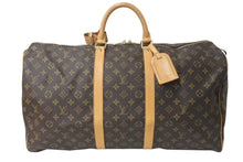 Load image into Gallery viewer, LOUIS VUITTON ルイヴィトン キーポル55 ボストンバッグ M41414 モノグラム ブラウン ゴールド金具 美品 中古 4c072896