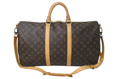 LOUIS VUITTON ルイヴィトン キーポル バンドリエール 50 ボストンバッグ M41416 モノグラム ブラウン 美品 中古 4c072899