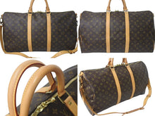Load image into Gallery viewer, LOUIS VUITTON ルイヴィトン キーポル バンドリエール 50 ボストンバッグ M41416 モノグラム ブラウン 美品 中古 4c072899