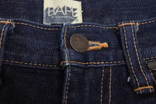 画像をギャラリービューアに読み込む, A BATHING APE アベイシングエイプ ショートパンツ パンツ デニム ブルー レッド 星サイズ L 美品 中古 4c072911 