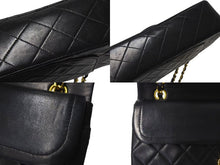 Load image into Gallery viewer, CHANEL シャネル マトラッセ23 Wフラップ チェーン ショルダーバッグ ラムスキン 2番台 ブラック ゴールド金具 美品 中古 4c072975