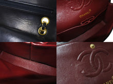 Load image into Gallery viewer, CHANEL シャネル マトラッセ23 Wフラップ チェーン ショルダーバッグ ラムスキン 2番台 ブラック ゴールド金具 美品 中古 4c072975