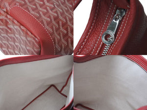 極美品 GOYARD ゴヤール グレナディン ワンショルダーバッグ LUY020131 レザー PVC レッド シルバー金具 中古 4c072976