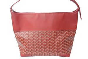 極美品 GOYARD ゴヤール グレナディン ワンショルダーバッグ LUY020131 レザー PVC レッド シルバー金具 中古 4c072976