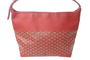 極美品 GOYARD ゴヤール グレナディン ワンショルダーバッグ LUY020131 レザー PVC レッド シルバー金具 中古 4c072976