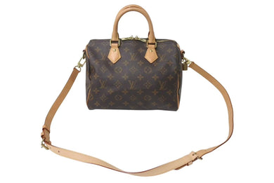 極美品 LOUIS VUITTON ルイヴィトン スピーディ バンドリエール25 ハンドバッグ M41113 2WAY ショルダー モノグラム ブラウン 新型 中古4c072977