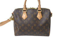 Load image into Gallery viewer, 極美品 LOUIS VUITTON ルイヴィトン スピーディ バンドリエール25 ハンドバッグ M41113 2WAY ショルダー モノグラム ブラウン 新型 中古4c072977