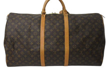 Load image into Gallery viewer, LOUIS VUITTON ルイヴィトン キーポル60 ボストンバッグ M41422 モノグラム ブラウン PVCコーティングキャンバス ヌメ革 美品 中古 4c072979