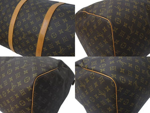 LOUIS VUITTON ルイヴィトン キーポル60 ボストンバッグ M41422 モノグラム ブラウン PVCコーティングキャンバス ヌメ革 美品 中古 4c072979