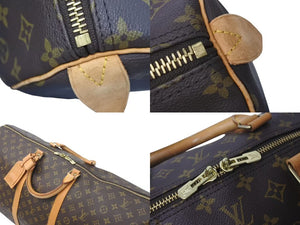 LOUIS VUITTON ルイヴィトン キーポル60 ボストンバッグ M41422 モノグラム ブラウン PVCコーティングキャンバス ヌメ革 美品 中古 4c072979