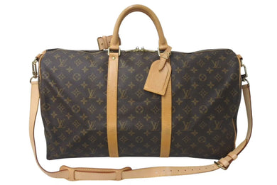 LOUIS VUITTON ルイヴィトン キーポルバンドリエール50 ボストンバッグ M41416 モノグラムキャンバス ブラウン 美品 中古 4c072980