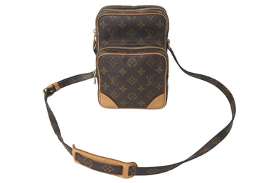 LOUIS VUITTON ルイヴィトン アマゾン ショルダーバッグ モノグラム M45236 ブラウン ゴールド金具 美品 中古 4c072983